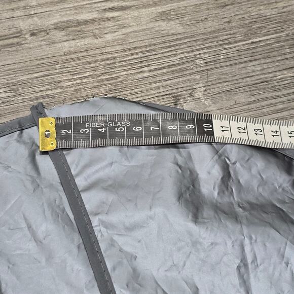 Saks Fifth Avenue Gray Plastic Garment Clothes Zip Fold Up Storage Bag - Picture 6 of 10